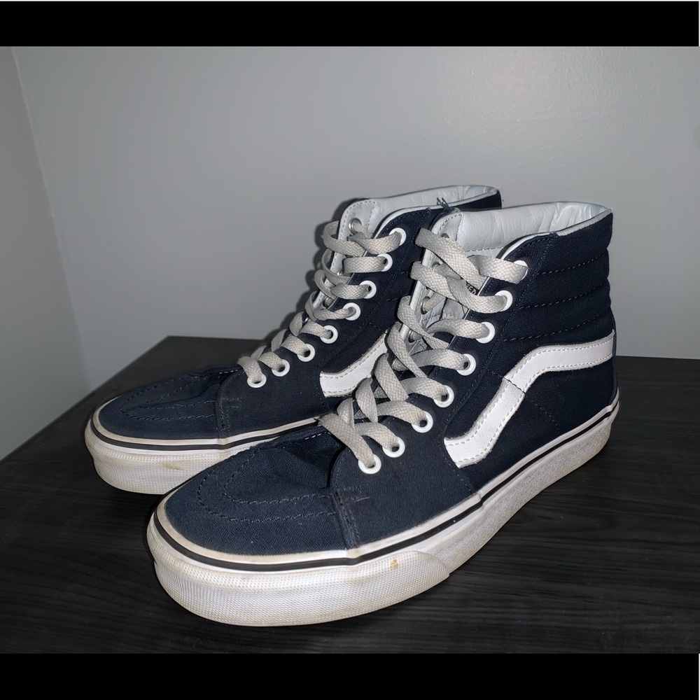 Dark Blue Hightop Vans
